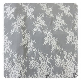 Guarnição elástica do laço da pestana de nylon branca bonita/guarnição decorativa do laço fornecedor