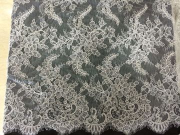 Branco delicado roupa interior Scalloped do laço de Chantilly, tela amarrado nupcial do laço fornecedor